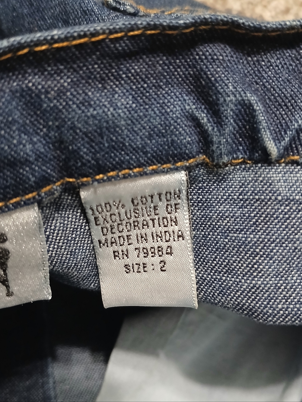 Chico's 100% Cotton Embroidered Wide Leg Denim Jeans - Multicolor Floral Detail - Picture 6 of 16